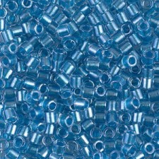 Miyuki delica beads 8/0 - Sparkling aqua lined crystal DBL-905
